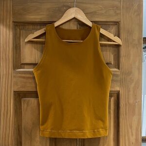 CALIA by Carrie Underwood High- Neck Workout Mustard Tank Top